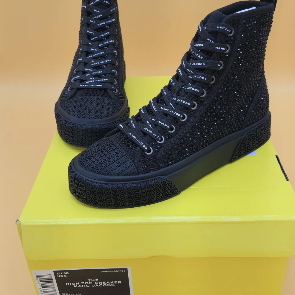 Marc Jacobs Black High-Top Sneakers - Picture 8 of 9